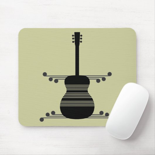 Retro Guitar Mousepad (Mit Mouse)
