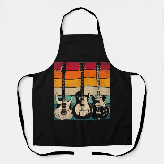 Retro Guitar Schürze (Vorderseite)