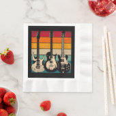 Retro Guitar Serviette (Beispiel)
