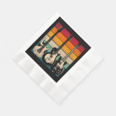 Retro Guitar Serviette (Ecke)