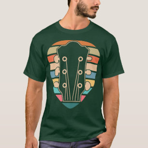 Retro Guitar Vintag Guitarist Acoustic Gitarre Mus T-Shirt