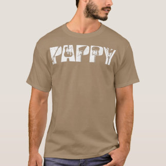 Retro Guitarist Father Pappy Guitar Fathers Day Mu T-Shirt
