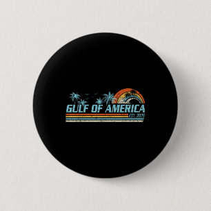 Retro Gulf of US America 2025 American Flag Golf Button