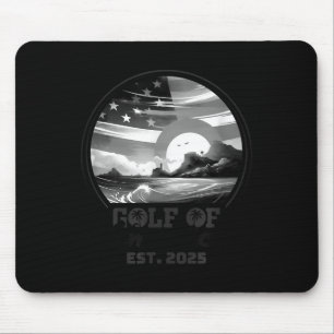Retro Gulf of US America 2025 American Flag Golf Mousepad