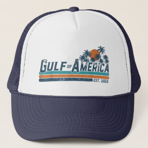 Retro Gulf of US America 2025 American Flag Golf Truckerkappe