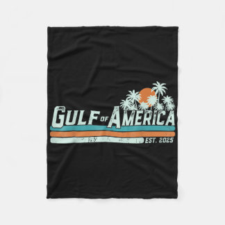 Retro Gulf of US America 2025 American Flag Gulf Fleecedecke