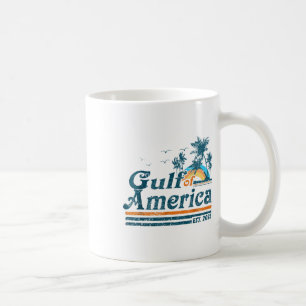 Retro Gulf of US America 2025 American Flag Gulf Kaffeetasse