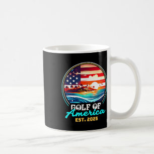 Retro Gulf of US America 2025 American Flag Gulf Kaffeetasse