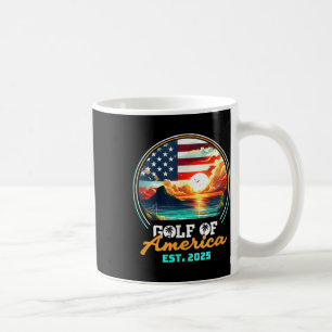 Retro Gulf of US America 2025 American Flag Gulf Kaffeetasse