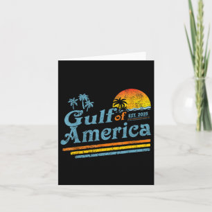 Retro Gulf of US America 2025 American Flag Gulf Karte