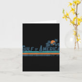 Retro Gulf of US America 2025 American Flag Gulf Karte (Gelbe Blume)