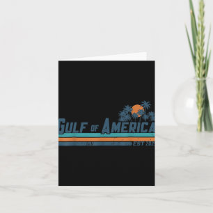 Retro Gulf of US America 2025 American Flag Gulf Karte