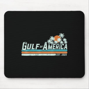 Retro Gulf of US America 2025 American Flag Gulf Mousepad
