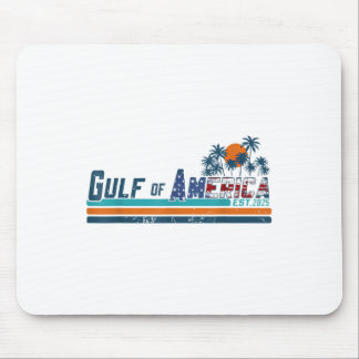 Retro Gulf of US America 2025 American Flag Gulf Mousepad