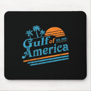 Retro Gulf of US America 2025 American Flag Gulf Mousepad