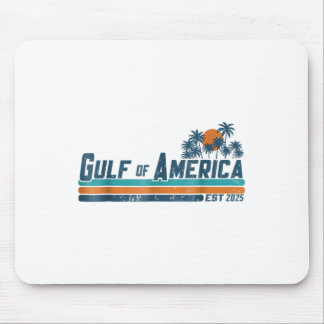 Retro Gulf of US America 2025 American Flag Gulf Mousepad