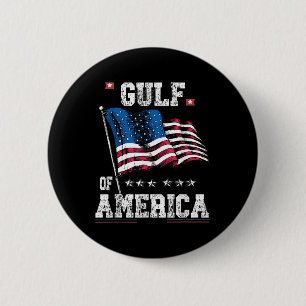Retro Gulf of US America Est 2025 American Flag G Button