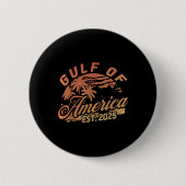 Retro Gulf of US America Est 2025 American Flag G Button (Vorderseite)