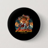 Retro Gulf of US America Est 2025 American Flag G Button (Vorderseite)