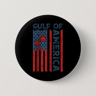 Retro Gulf of US America Est 2025 American Flag G Button