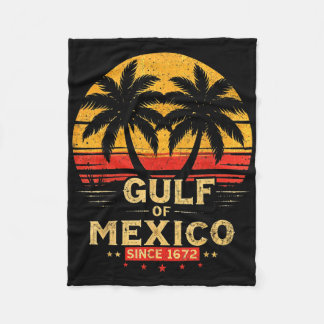 Retro Gulf of US America Est 2025 American Flag G Fleecedecke