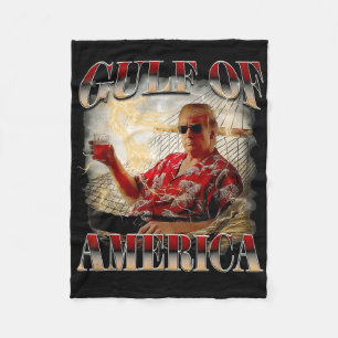 Retro Gulf of US America Est 2025 American Flag G Fleecedecke