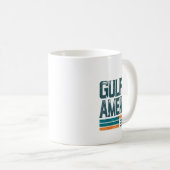 Retro Gulf of US America Est 2025 American Flag G Kaffeetasse (VorderseiteRechts)