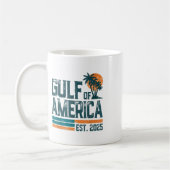 Retro Gulf of US America Est 2025 American Flag G Kaffeetasse (Links)