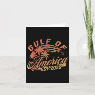 Retro Gulf of US America Est 2025 American Flag G Karte