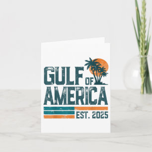 Retro Gulf of US America Est 2025 American Flag G Karte