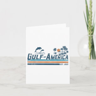 Retro Gulf of US America Est 2025 American Flag G Karte
