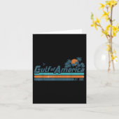 Retro Gulf of US America Est 2025 American Flag G Karte (Gelbe Blume)