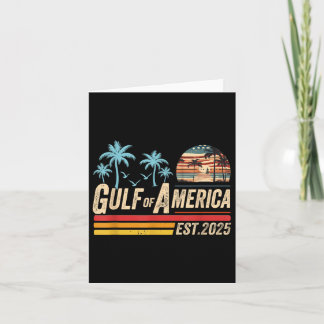 Retro Gulf of US America Est 2025 American Flag G Karte