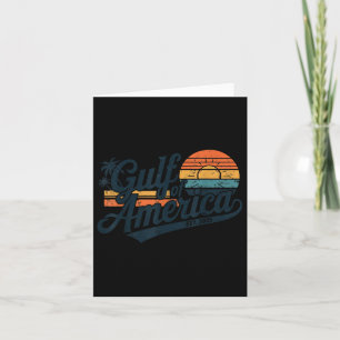 Retro Gulf of US America Est 2025 American Flag G Karte