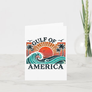 Retro Gulf of US America Est 2025 American Flag G Karte