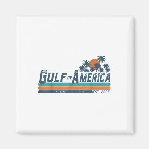 Retro Gulf of US America Est 2025 American Flag G Magnet