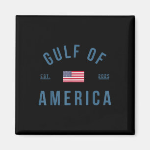 Retro Gulf of US America Est 2025 American Flag G Magnet