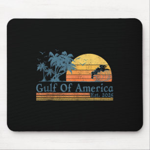 Retro Gulf of US America Est 2025 American Flag G Mousepad