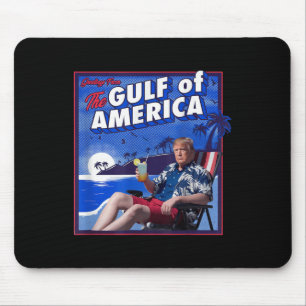 Retro Gulf of US America Est 2025 American Flag G Mousepad