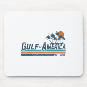 Retro Gulf of US America Est 2025 American Flag G Mousepad
