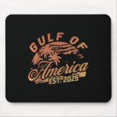 Retro Gulf of US America Est 2025 American Flag G Mousepad (Vorne)
