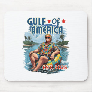 Retro Gulf of US America Est 2025 American Flag G Mousepad