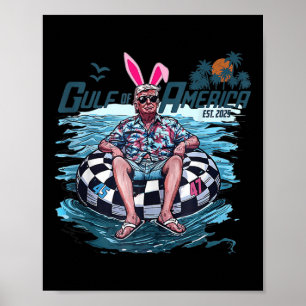 Retro Gulf of US America Est 2025 American Flag G Poster