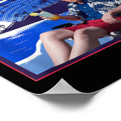 Retro Gulf of US America Est 2025 American Flag G Poster (Ecke)