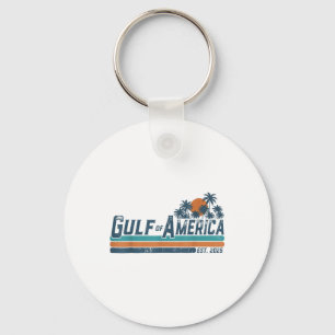 Retro Gulf of US America Est 2025 American Flag G Schlüsselanhänger