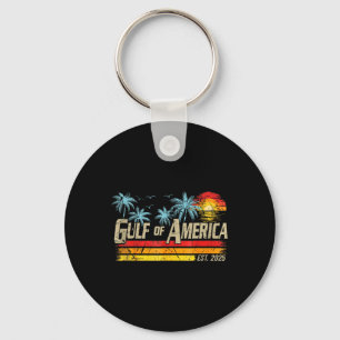 Retro Gulf of US America Est 2025 American Flag G Schlüsselanhänger