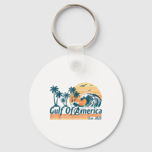 Retro Gulf of US America Est 2025 American Flag G Schlüsselanhänger