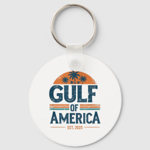 Retro Gulf of US America Est 2025 American Flag G Schlüsselanhänger