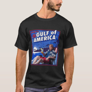 Retro Gulf of US America Est 2025 American Flag G T-Shirt