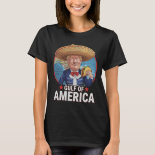 Retro Gulf of US America Est 2025 American Flag G T-Shirt